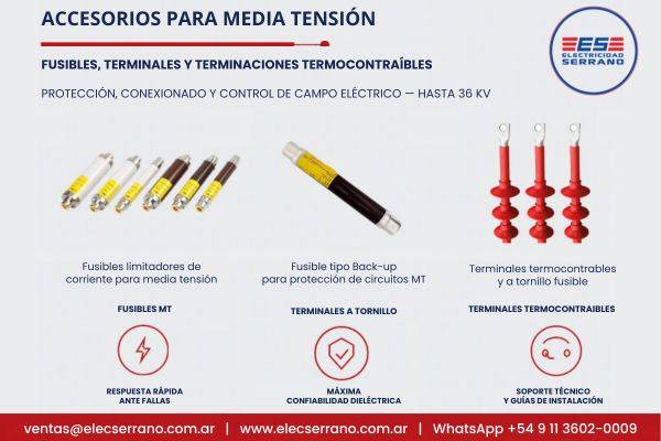 Accesorios para Media Tensión hasta 36 kV